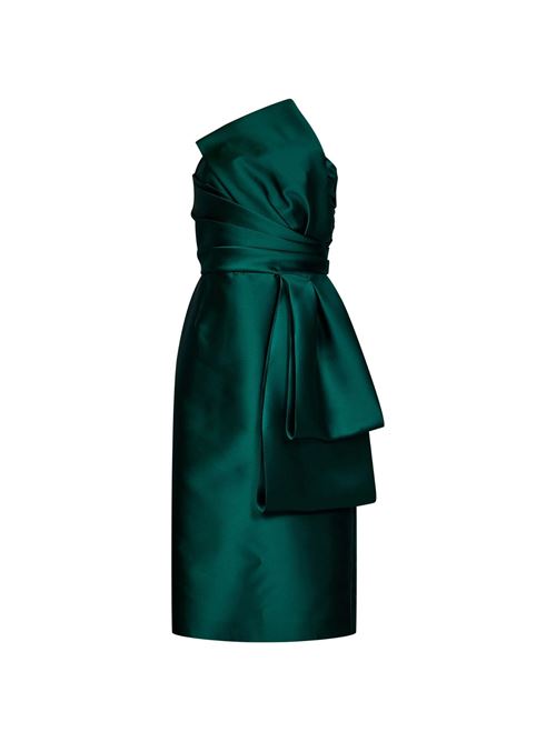 Abito Donna verde con volant e drappeggi ALBERTA FERRETTI | A043966250389